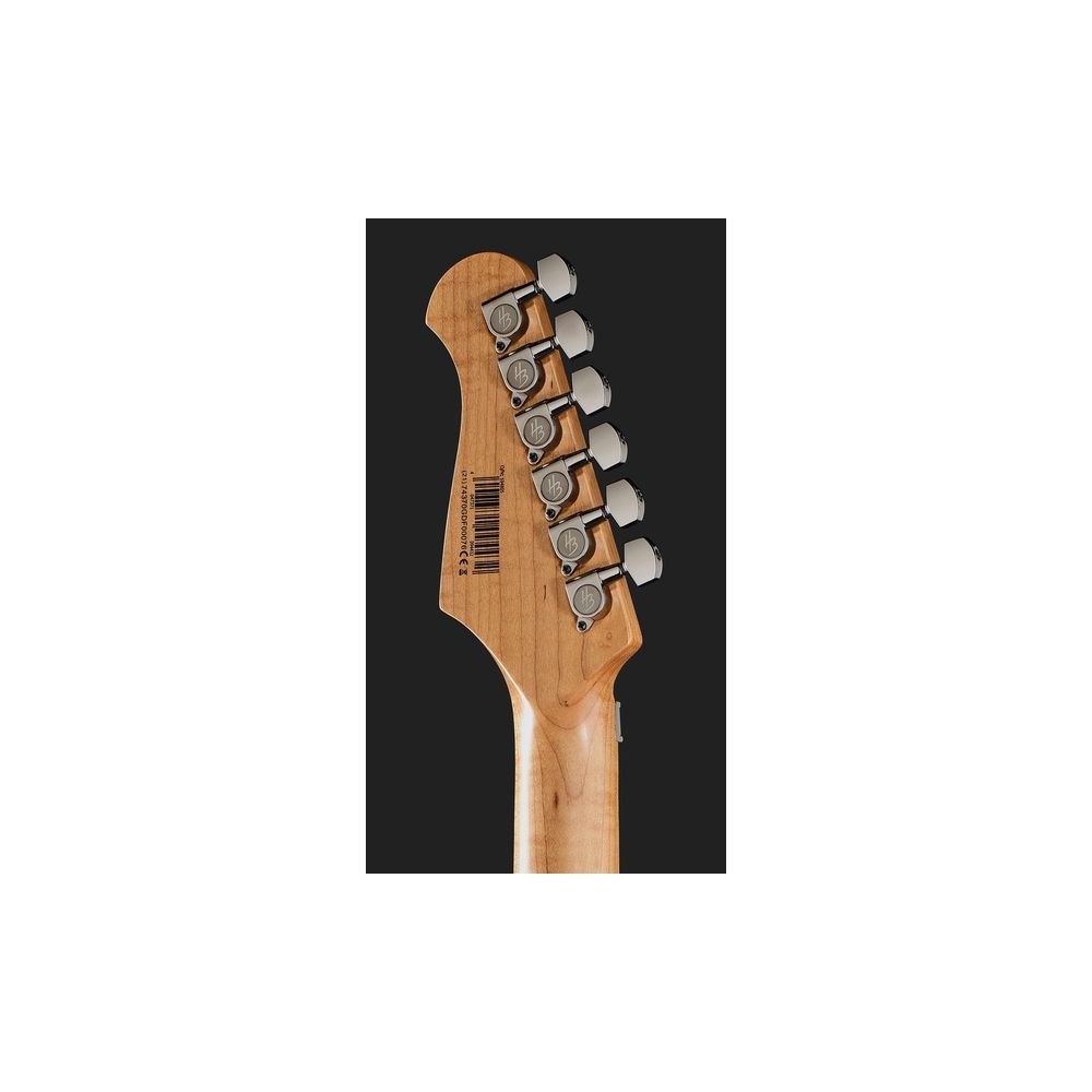 גיטרה חשמלית Harley Benton סופר-סטראט עם Floyd Rose – הומבאקר Tesla, סריגי נירוסטה, זהב נוצץ (יבוא בלעדי) 7 הסופר-סטראט הזהובה עם הפלויד – גיטרה חשמלית, תמונה 7