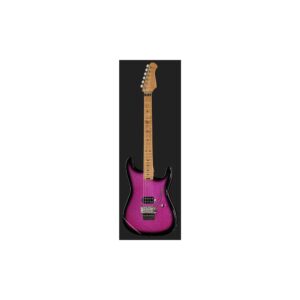 גיטרה חשמלית Harley Benton סופר-סטראט עם Floyd Rose – הומבאקר Tesla, סריגי נירוסטה, ורוד נוצץ (יבוא בלעדי)