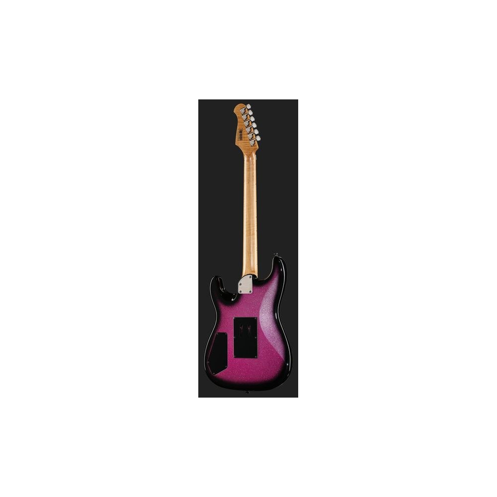 גיטרה חשמלית Harley Benton סופר-סטראט עם Floyd Rose – הומבאקר Tesla, סריגי נירוסטה, ורוד נוצץ (יבוא בלעדי) 3 הסופר-סטראט הוורודה עם הפלויד – גיטרה חשמלית, תמונה 3