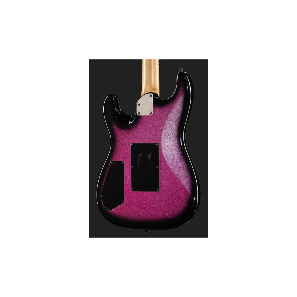 גיטרה חשמלית Harley Benton סופר-סטראט עם Floyd Rose – הומבאקר Tesla, סריגי נירוסטה, ורוד נוצץ (יבוא בלעדי) 5 הסופר-סטראט הוורודה עם הפלויד – גיטרה חשמלית, תמונה 5