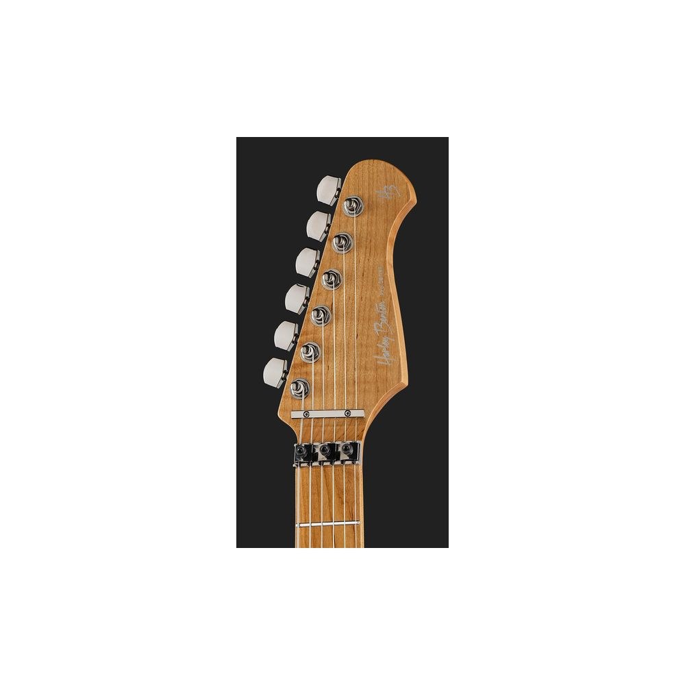 גיטרה חשמלית Harley Benton סופר-סטראט עם Floyd Rose – הומבאקר Tesla, סריגי נירוסטה, ורוד נוצץ (יבוא בלעדי) 6 הסופר-סטראט הוורודה עם הפלויד – גיטרה חשמלית, תמונה 6