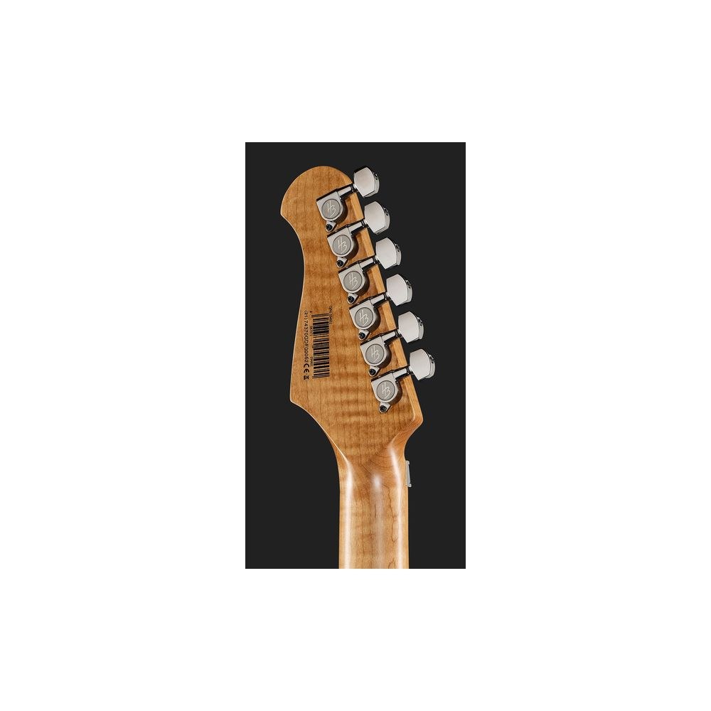 גיטרה חשמלית Harley Benton סופר-סטראט עם Floyd Rose – הומבאקר Tesla, סריגי נירוסטה, ורוד נוצץ (יבוא בלעדי) 7 הסופר-סטראט הוורודה עם הפלויד – גיטרה חשמלית, תמונה 7