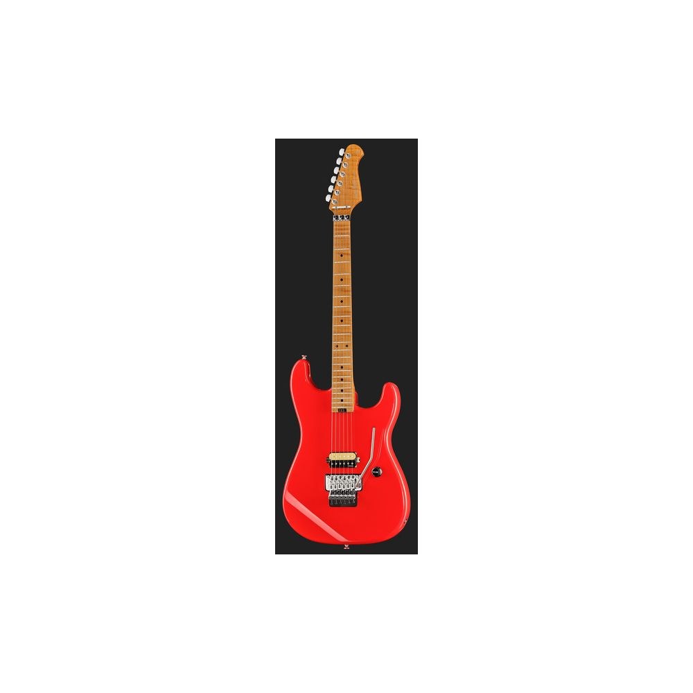 גיטרה חשמלית Harley Benton סופר-סטראט עם Floyd Rose – הומבאקר Tesla, סריגי נירוסטה, אדום (יבוא בלעדי) 2 הסופר-סטראט עם הפלויד – גיטרה חשמלית, תמונה 2