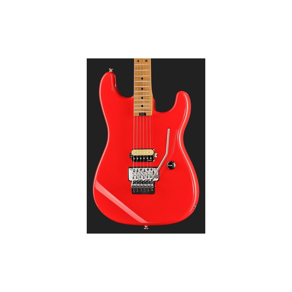 גיטרה חשמלית Harley Benton סופר-סטראט עם Floyd Rose – הומבאקר Tesla, סריגי נירוסטה, אדום (יבוא בלעדי) 4 הסופר-סטראט עם הפלויד – גיטרה חשמלית, תמונה 4
