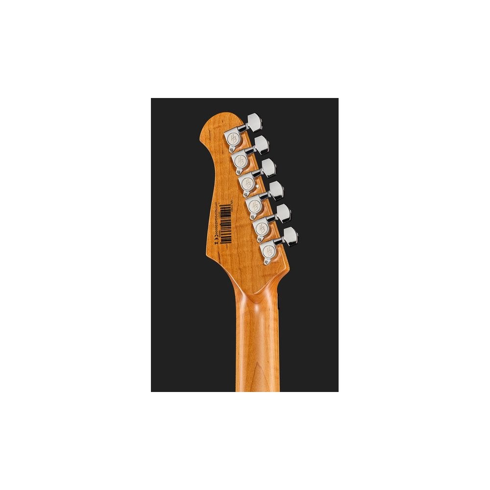 גיטרה חשמלית Harley Benton סופר-סטראט עם Floyd Rose – הומבאקר Tesla, סריגי נירוסטה, אדום (יבוא בלעדי) 7 הסופר-סטראט עם הפלויד – גיטרה חשמלית, תמונה 7