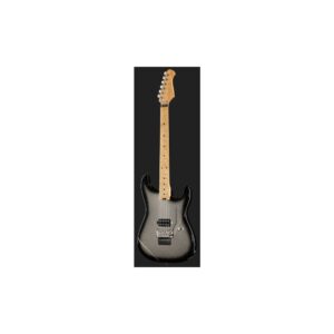 גיטרה חשמלית Harley Benton סופר-סטראט עם Floyd Rose – הומבאקר Tesla, סריגי נירוסטה, כסוף נוצץ (יבוא בלעדי)