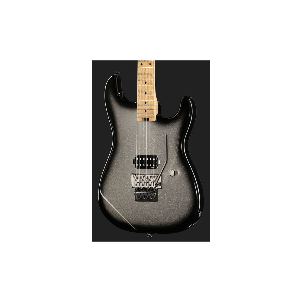 גיטרה חשמלית Harley Benton סופר-סטראט עם Floyd Rose – הומבאקר Tesla, סריגי נירוסטה, כסוף נוצץ (יבוא בלעדי) 4 הסופר-סטראט הכסופה עם הפלויד – גיטרה חשמלית, תמונה 4
