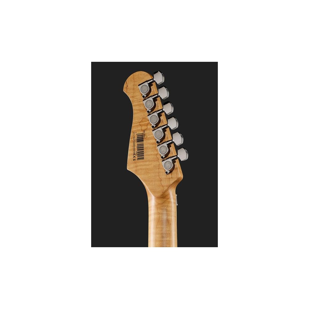 גיטרה חשמלית Harley Benton סופר-סטראט עם Floyd Rose – הומבאקר Tesla, סריגי נירוסטה, כסוף נוצץ (יבוא בלעדי) 7 הסופר-סטראט הכסופה עם הפלויד – גיטרה חשמלית, תמונה 7