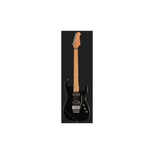 גיטרה חשמלית Harley Benton סופר-סטראט עם Floyd Rose – Tesla Plasma, ווליום וטון, שחור מבריק (יבוא בלעדי)
