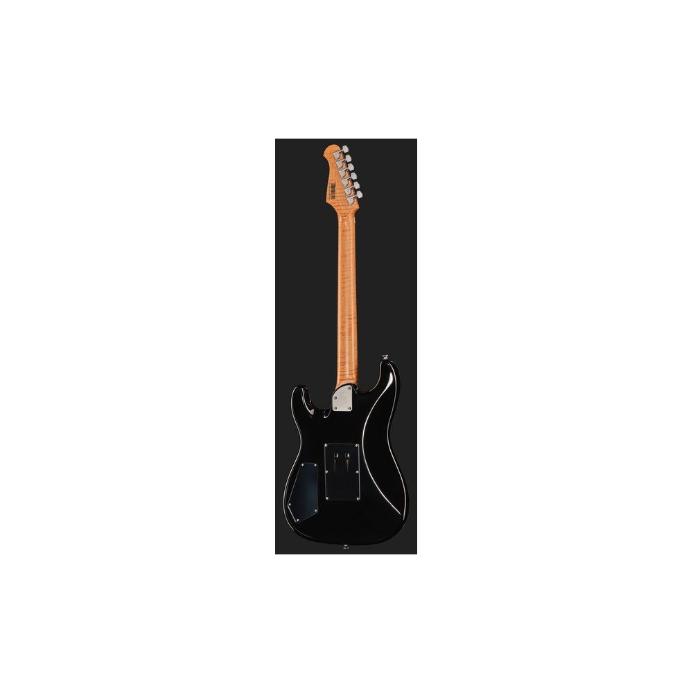 גיטרה חשמלית Harley Benton סופר-סטראט עם Floyd Rose – Tesla Plasma, ווליום וטון, שחור מבריק (יבוא בלעדי) 3 הסופר-סטראט השחורה עם הפלויד – גיטרה חשמלית, תמונה 3