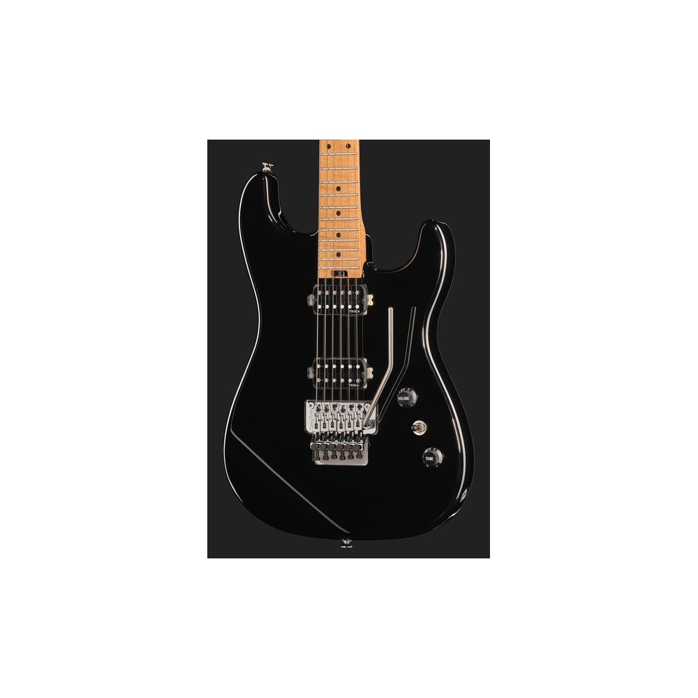 גיטרה חשמלית Harley Benton סופר-סטראט עם Floyd Rose – Tesla Plasma, ווליום וטון, שחור מבריק (יבוא בלעדי) 4 הסופר-סטראט השחורה עם הפלויד – גיטרה חשמלית, תמונה 4