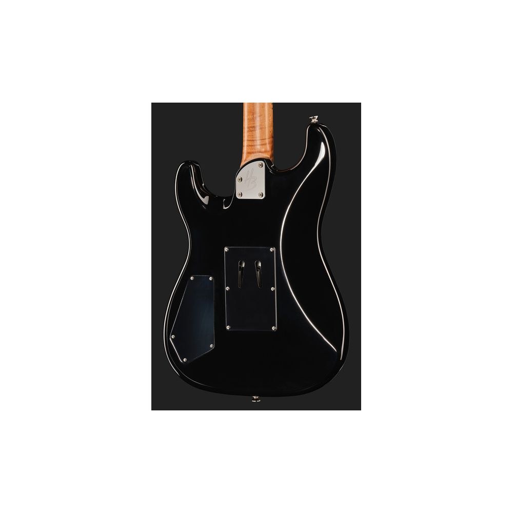 גיטרה חשמלית Harley Benton סופר-סטראט עם Floyd Rose – Tesla Plasma, ווליום וטון, שחור מבריק (יבוא בלעדי) 5 הסופר-סטראט השחורה עם הפלויד – גיטרה חשמלית, תמונה 5