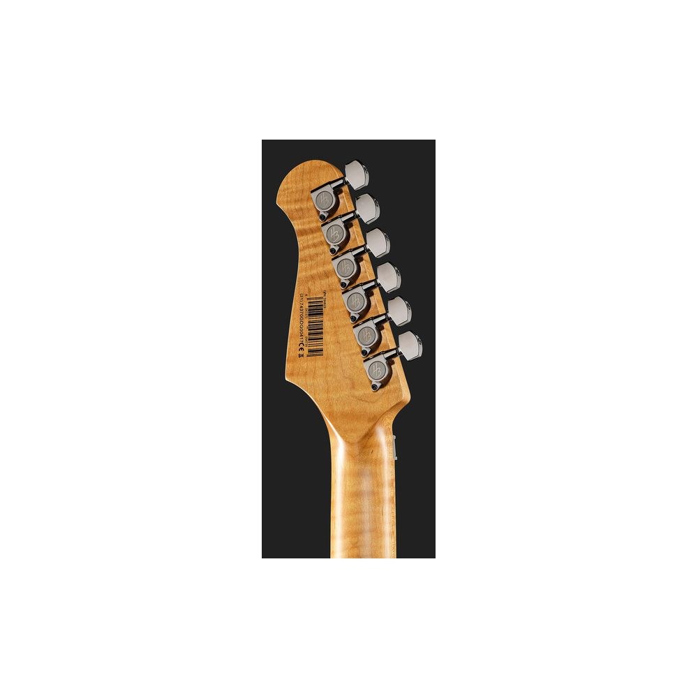 גיטרה חשמלית Harley Benton סופר-סטראט HH עם Floyd Rose – פרטת מייפל, 2 הומבאקרי Tesla, זהב נוצץ (יבוא בלעדי) 7 הסופר-סטראט HH הזהובה – גיטרה חשמלית, תמונה 7
