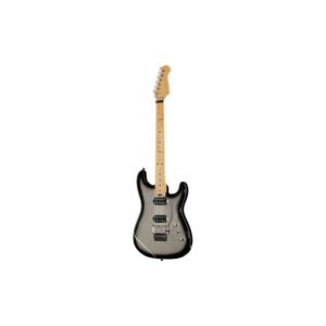 גיטרה חשמלית Harley Benton סופר-סטראט HH עם Floyd Rose – פרטת מייפל, 2 הומבאקרי Tesla, כסוף נוצץ (יבוא בלעדי)