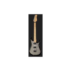 גיטרה חשמלית Harley Benton סופר-סטראט HH עם Floyd Rose – פרטת מייפל, 2 הומבאקרי Tesla, כסוף נוצץ (יבוא בלעדי)