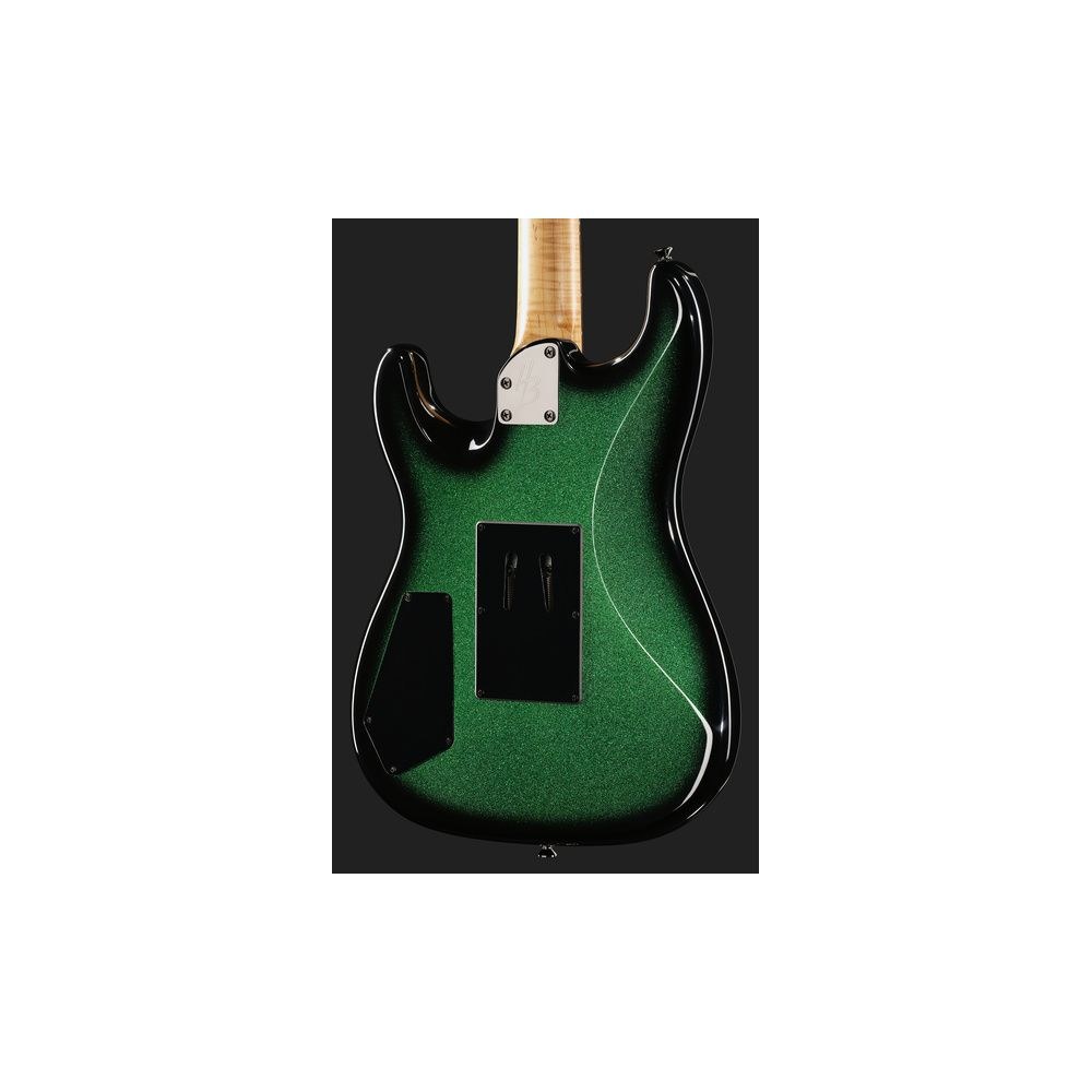 גיטרה חשמלית Harley Benton סופר-סטראט HH עם Floyd Rose – 2 הומבאקרי Tesla, נירוסטה, ירוק אמרלד נוצץ (יבוא בלעדי) 5 הסופר-סטראט HH באמרלד – גיטרה חשמלית, תמונה 5