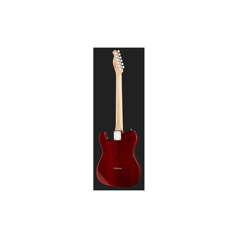 גיטרה חשמלית Harley Benton בסגנון טלה עם P90 – גוף חדרי, טופ מייפל קוולטד, אדום שקוף (יבוא בלעדי) 3 הטלה עם ה-P90 של Harley Benton – גיטרה חשמלית בסגנון טלה, תמונה 3