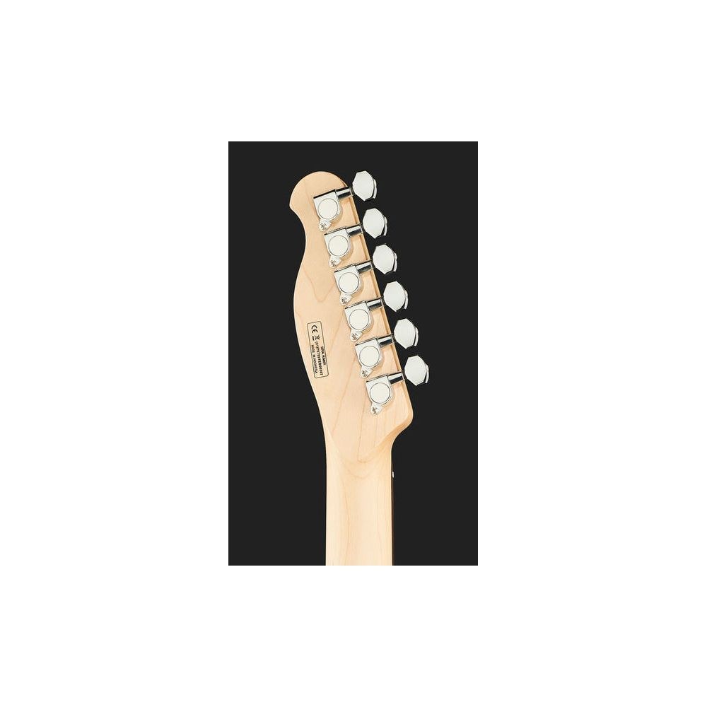 גיטרה חשמלית Harley Benton בסגנון טלה – גוף חדרי, טופ מייפל Quilted, 2 הומבאקרי Roswell, כחול שקוף (יבוא בלעדי) 7 הטלה הכחולה עם טופ ה-Quilted של Harley Benton – גיטרה חשמלית בסגנון טלה, תמונה 7