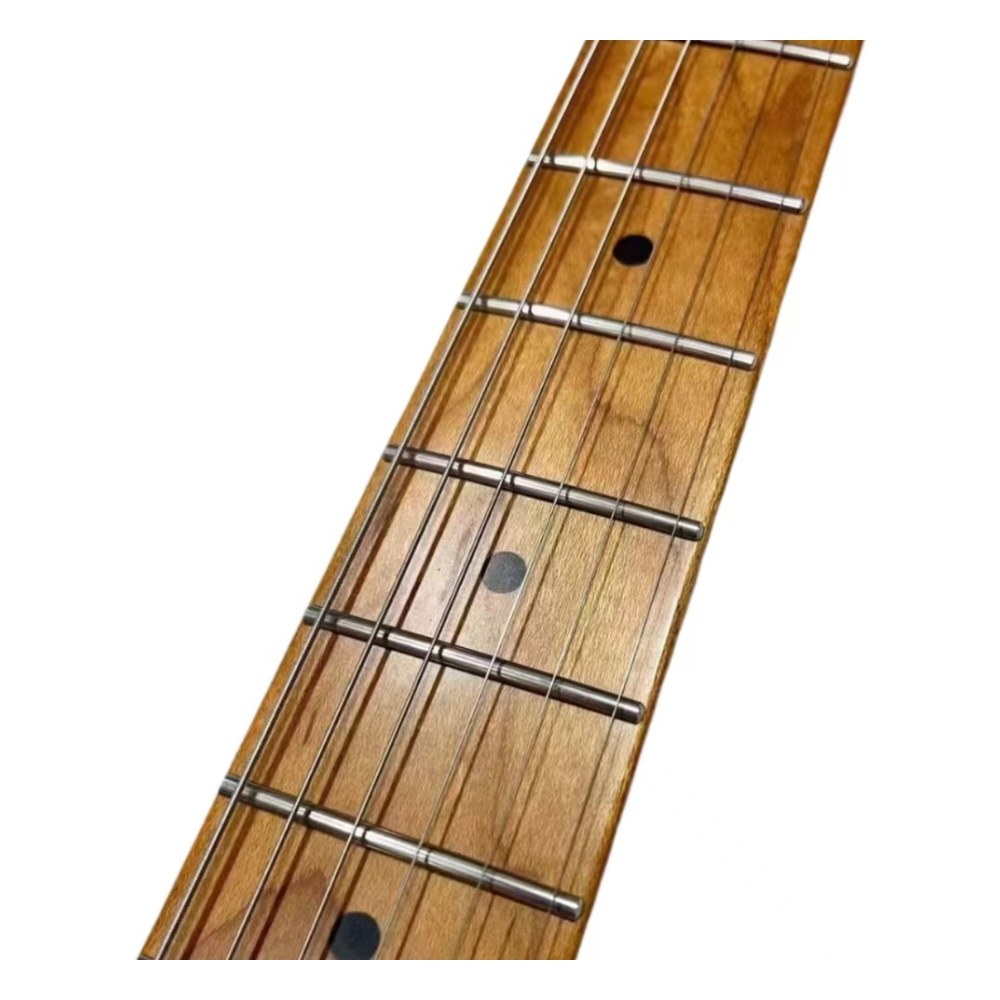 גיטרה חשמלית Kaysen KST-650 Black שחורה – גוף Linden ו-Flame Maple, פיקאפים Alnico V 4 גיטרה חשמלית Kaysen KST-650 בצבע שחור Black – תמונה 4