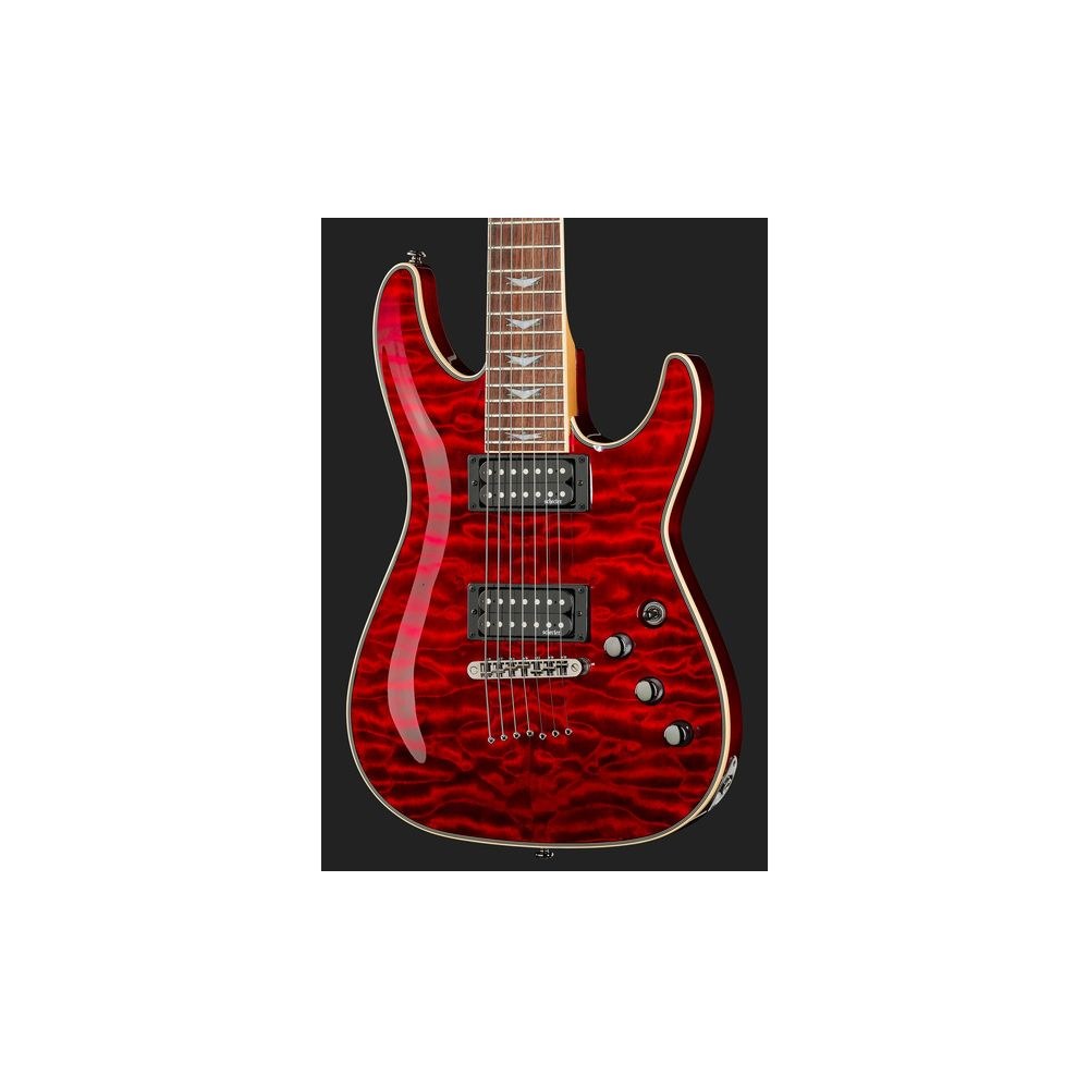 גיטרה חשמלית 7 מיתרים Schecter Diamond Omen 7 Extreme – Black Cherry 4 Schecter Omen Extreme-7 – גיטרה חשמלית 7 מיתרים, תמונה 4