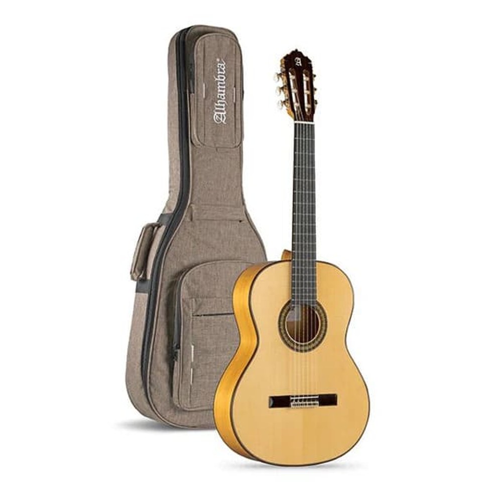 גיטרה קלאסית פלמנקו Alhambra 7 Fc Pure כולל נרתיק 1 גיטרה קלאסית פלמנקו Alhambra 7 Fc Pure כולל נרתיק