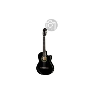 גיטרה קלאסית מוגברת Harley Benton 4/4 – קאטאווי, EQ 4 ערוצים, מיתרי ניילון, שחור מבריק (יבוא בלעדי)