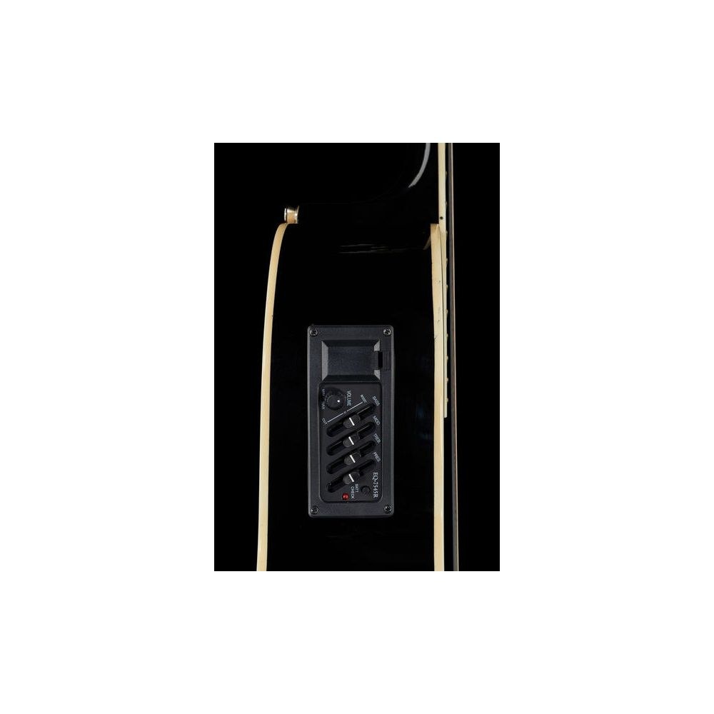 גיטרה קלאסית מוגברת Harley Benton 4/4 – קאטאווי, EQ 4 ערוצים, מיתרי ניילון, שחור מבריק (יבוא בלעדי) 4 הגיטרה הקלאסית השחורה של Harley Benton – גיטרה קלאסית מוגברת, תמונה 4