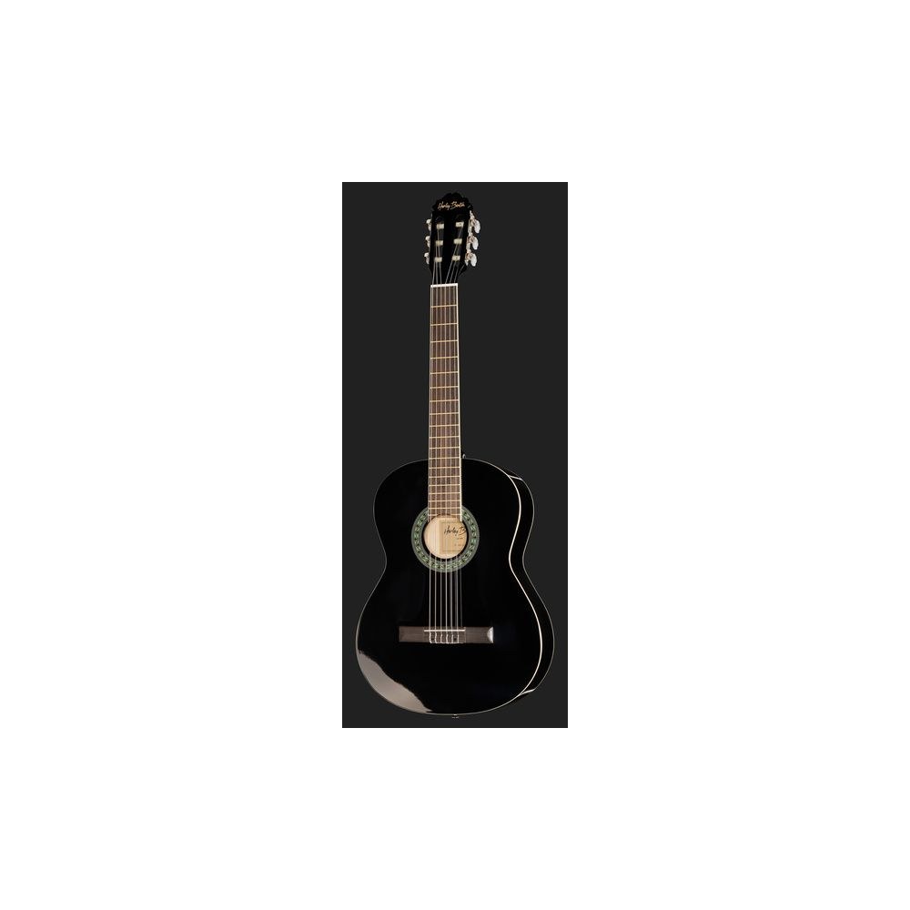 גיטרה קלאסית Harley Benton בגודל 4/4 – מיתרי ניילון, בינדינג קרם, שחור מבריק (יבוא בלעדי) 2 הקלאסית השחורה למתחילים – גיטרה קלאסית, תמונה 2