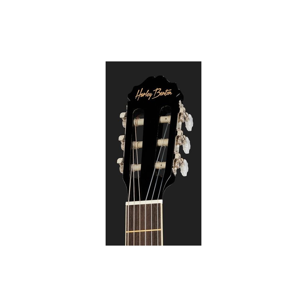 גיטרה קלאסית Harley Benton בגודל 4/4 – מיתרי ניילון, בינדינג קרם, שחור מבריק (יבוא בלעדי) 6 הקלאסית השחורה למתחילים – גיטרה קלאסית, תמונה 6