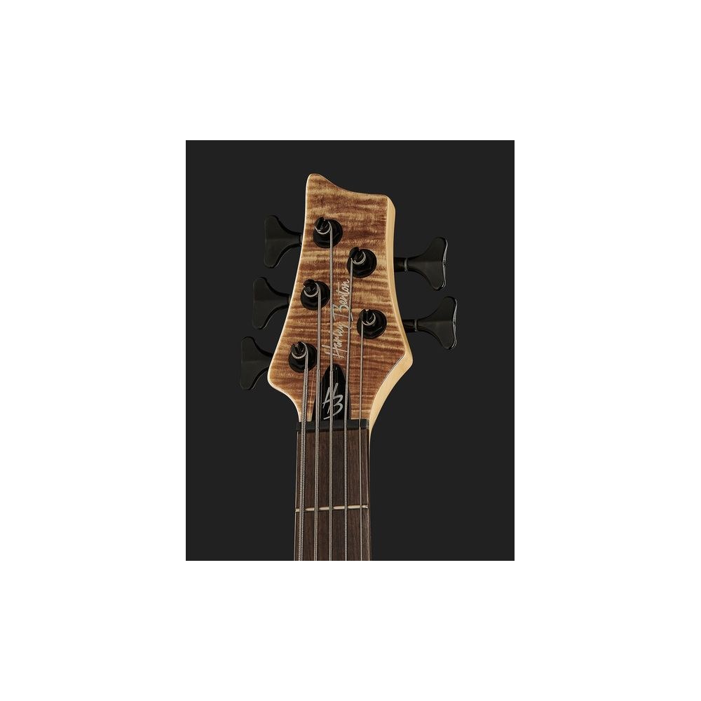 גיטרה בס 5 מיתרים Harley Benton עם צוואר Neck-Thru – EQ אקטיבי 3 ערוצים, טופ מייפל להבה, טבעי (יבוא בלעדי) 6 בס ה-Neck-Thru 5 המיתרים של Harley Benton – גיטרה בס 5 מיתרים, תמונה 6