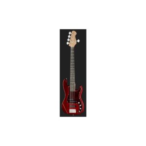 גיטרה בס 5 מיתרים Harley Benton בתצורת PJ – פרסישן וג׳אז, Hot Rod Trans Red (יבוא בלעדי)