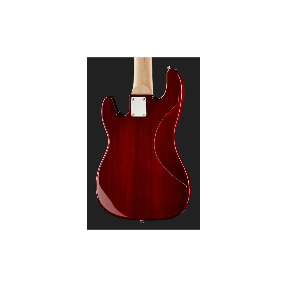 גיטרה בס 5 מיתרים Harley Benton בתצורת PJ – פרסישן וג׳אז, Hot Rod Trans Red (יבוא בלעדי) 5 בס ה-PJ האדום 5 המיתרים של Harley Benton – גיטרה בס 5 מיתרים, תמונה 5