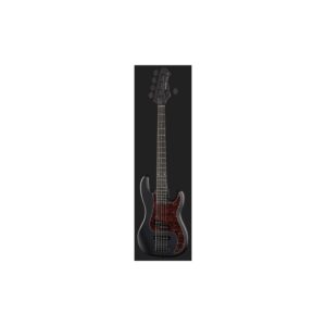 גיטרה בס 5 מיתרים Harley Benton בתצורת PJ – סריגת Roseacer, חומרה שחורה, שחור מט (יבוא בלעדי)