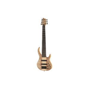 גיטרה בס 7 מיתרים Harley Benton – צוואר עובר (Neck-Thru), טופ מייפל להבה AAA, EQ אקטיבי 3 ערוצים (יבוא בלעדי)