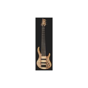 גיטרה בס 7 מיתרים Harley Benton – צוואר עובר (Neck-Thru), טופ מייפל להבה AAA, EQ אקטיבי 3 ערוצים (יבוא בלעדי)