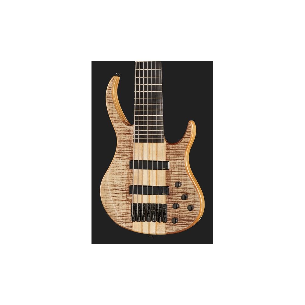 גיטרה בס 7 מיתרים Harley Benton – צוואר עובר (Neck-Thru), טופ מייפל להבה AAA, EQ אקטיבי 3 ערוצים (יבוא בלעדי) 4 בס 7 המיתרים של Harley Benton – גיטרה בס 7 מיתרים, תמונה 4