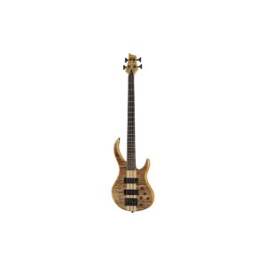 גיטרה בס Harley Benton עם צוואר Neck-Thru – EQ אקטיבי 3 ערוצים, טופ מייפל להבה, טבעי (יבוא בלעדי)