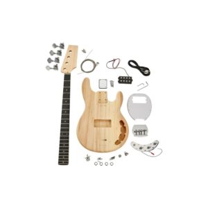 ערכת גיטרה בס להרכבה עצמית (DIY) Harley Benton עם הומבאקר – גוף רנגס, צוואר מייפל, 21 סריגים (יבוא בלעדי)