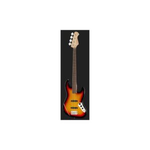 גיטרה בס פרטלס Harley Benton בסגנון ג׳אז בס – גוף אש, 3-Tone Sunburst (יבוא בלעדי)