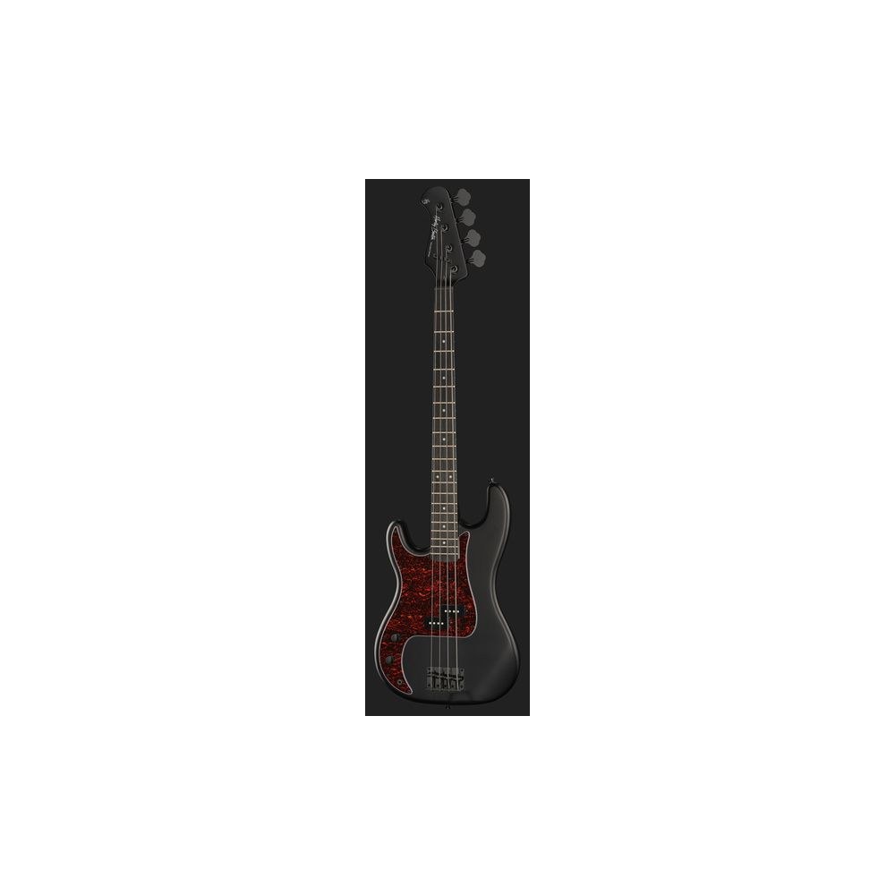 גיטרה בס לשמאליים Harley Benton בסגנון פרסישן – פיקאפ ספליט-קויל, חומרה שחורה, שחור מט (יבוא בלעדי) 2 הפרסישן השחורה-מט לשמאליים – גיטרה בס לשמאליים, תמונה 2