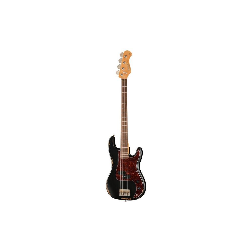 גיטרה בס Harley Benton בסגנון פרסישן וינטג׳ – גימור Light Aged, גוף אלדר, 34 אינץ׳, שחור (יבוא בלעדי) 1 גיטרה בס Harley Benton בסגנון פרסישן וינטג׳ – גימור Light Aged, גוף אלדר, 34 אינץ׳, שחור