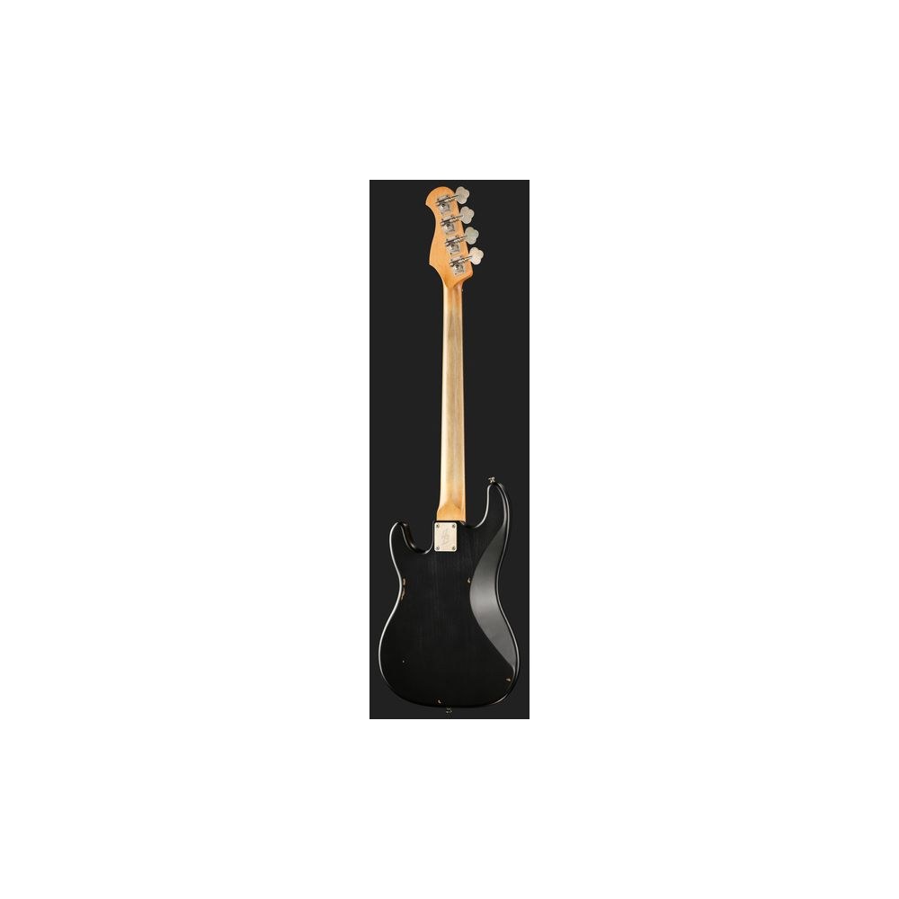 גיטרה בס Harley Benton בסגנון פרסישן וינטג׳ – גימור Light Aged, גוף אלדר, 34 אינץ׳, שחור (יבוא בלעדי) 3 הפרסישן השחורה בגימור Light Aged – גיטרה בס, תמונה 3