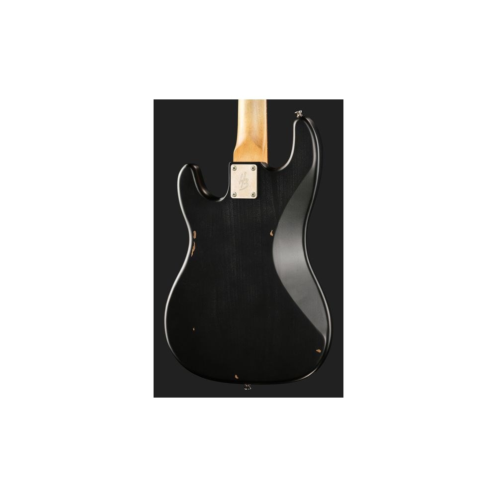 גיטרה בס Harley Benton בסגנון פרסישן וינטג׳ – גימור Light Aged, גוף אלדר, 34 אינץ׳, שחור (יבוא בלעדי) 5 הפרסישן השחורה בגימור Light Aged – גיטרה בס, תמונה 5