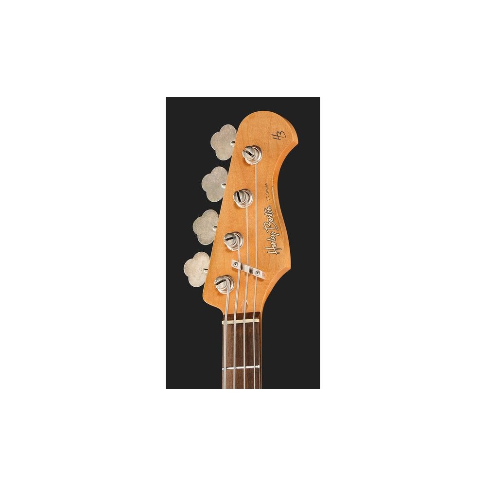 גיטרה בס Harley Benton בסגנון פרסישן וינטג׳ – גימור Light Aged, גוף אלדר, 34 אינץ׳, שחור (יבוא בלעדי) 6 הפרסישן השחורה בגימור Light Aged – גיטרה בס, תמונה 6