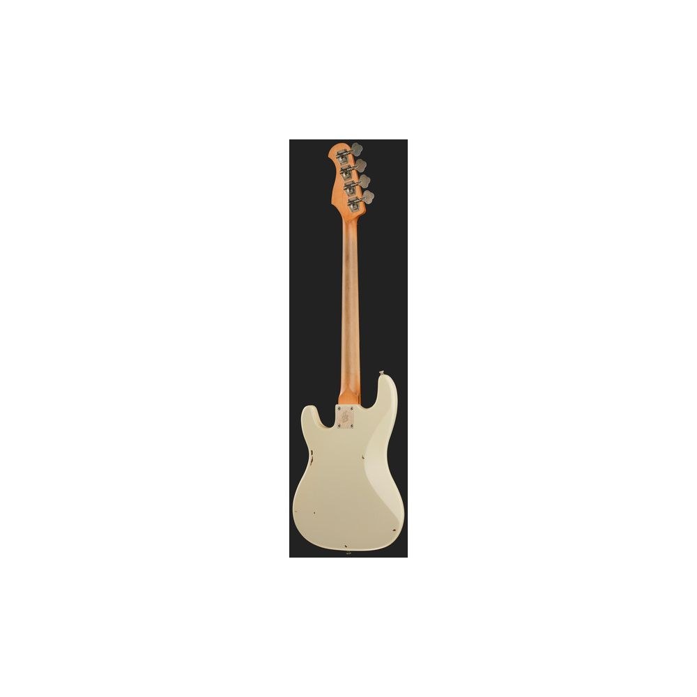 גיטרה בס Harley Benton בסגנון פרסישן וינטג׳ – גימור Light Aged, גוף אלדר, 34 אינץ׳, Olympic White (יבוא בלעדי) 3 הפרסישן הלבנה בגימור Light Aged – גיטרה בס, תמונה 3