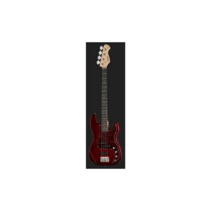 גיטרה בס Harley Benton בתצורת PJ – פיקאפ פרסישן וג׳אז, Hot Rod Trans Red (יבוא בלעדי)