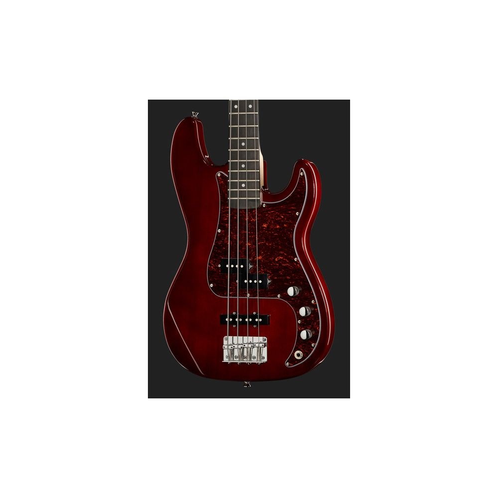 גיטרה בס Harley Benton בתצורת PJ – פיקאפ פרסישן וג׳אז, Hot Rod Trans Red (יבוא בלעדי) 4 בס ה-PJ האדום של Harley Benton – גיטרה בס PJ, תמונה 4