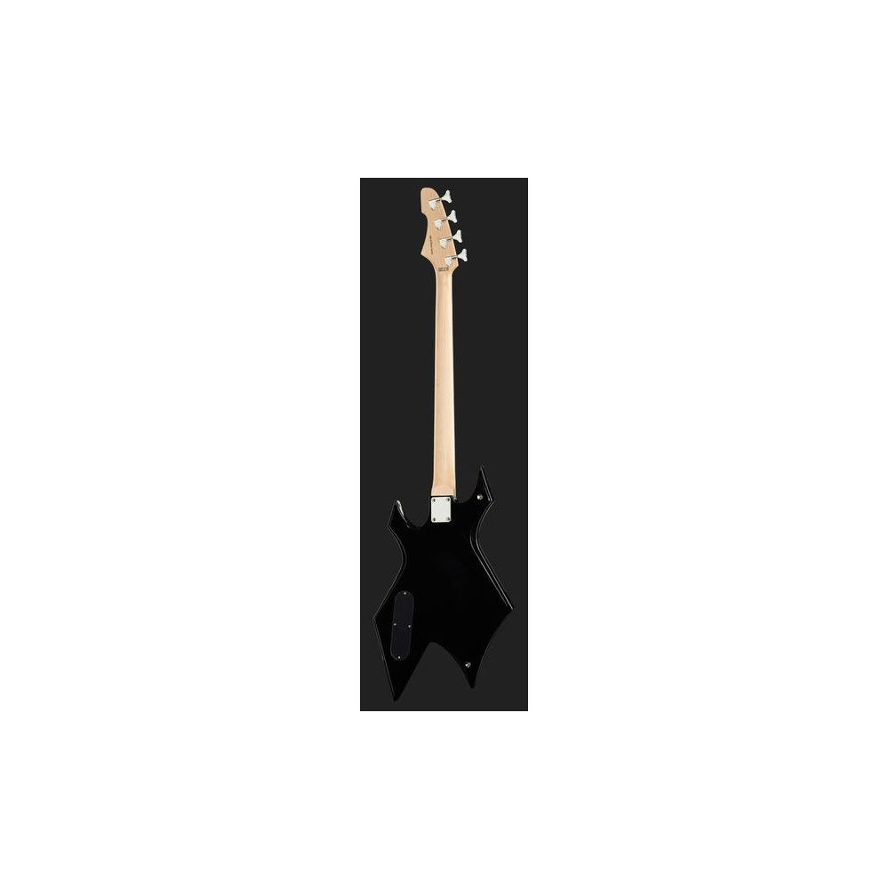 גיטרה בס Harley Benton מסדרת Rock – צוואר מודבק, 24 סריגים, פיקאפ ספליט, שחור (יבוא בלעדי) 3 בס ה-Rock השחור של Harley Benton – גיטרה בס, תמונה 3