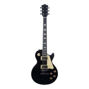 גיטרה חשמלית EKO LS-300 Black – שחורה בסגנון Les Paul עם שני האמבקרים