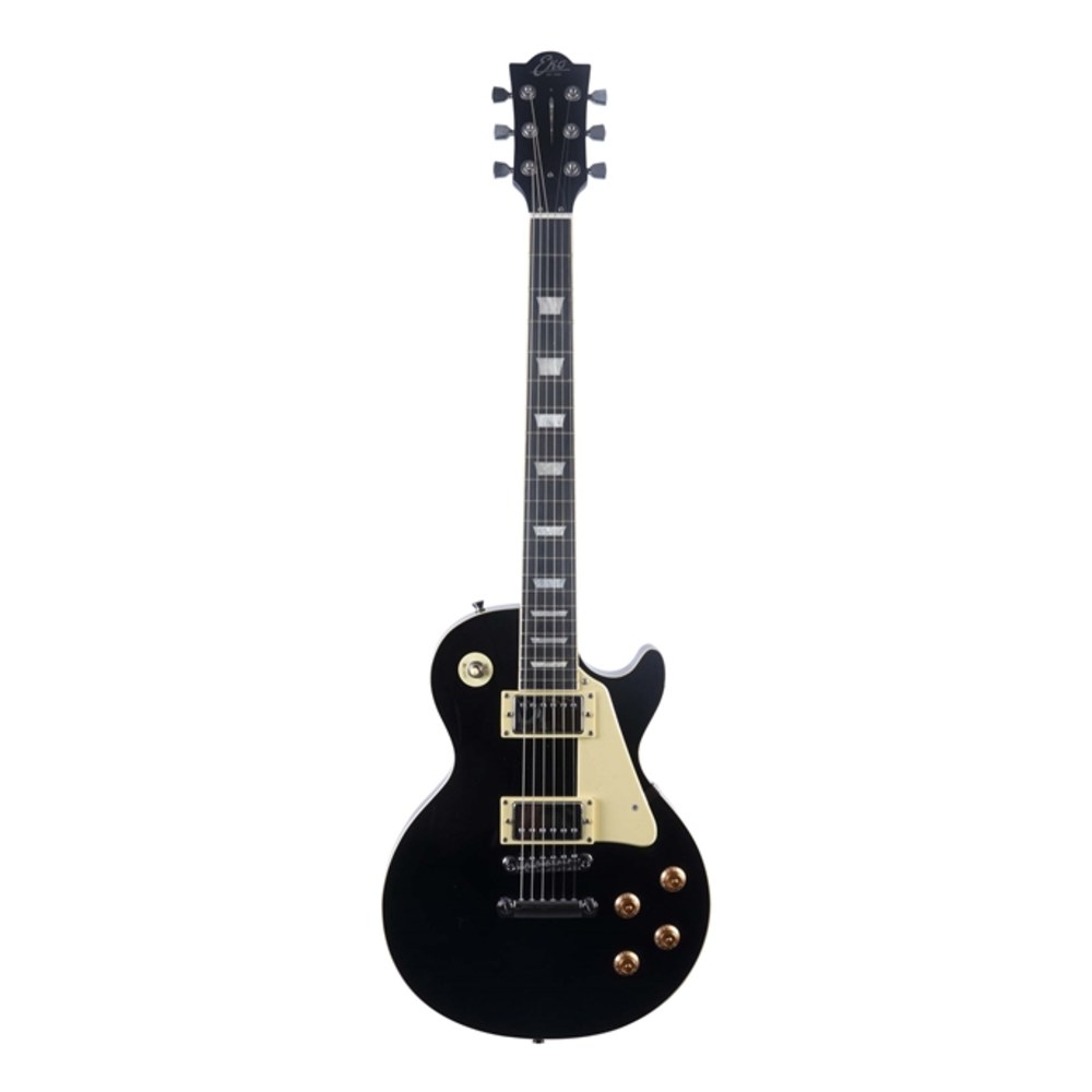 גיטרה חשמלית EKO LS-300 Black – שחורה בסגנון Les Paul עם שני האמבקרים 1 גיטרה חשמלית EKO LS-300 Black בסגנון Les Paul
